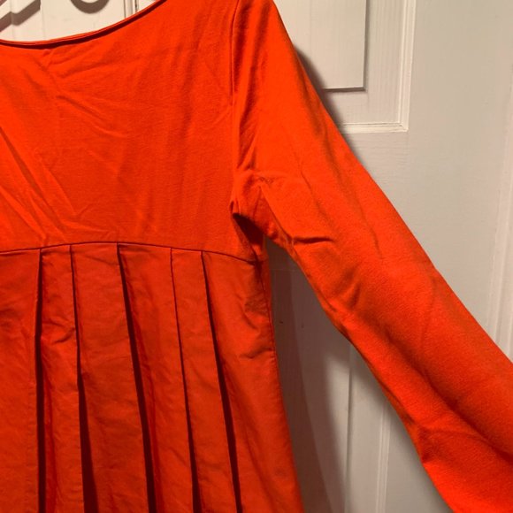 Jil Sander~ Timeless Red Dress w/ Pleated Back. Gorgeous! - Picture 6 of 16